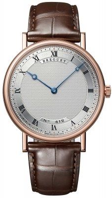 Breguet Classique Ultra Slim 38MM Rose Gold Silver Dial 5157BR/11/9V6 - Beverly Hills Watch Company
