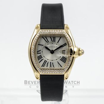 Cartier Roadster Yellow Gold Diamond Bezel Ladies Watch WE500160 Beverly Hills Watch Company Watches