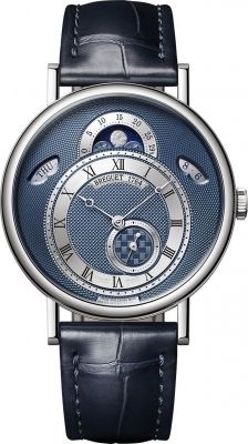 Breguet Classique Day Date Moonphase White Gold Blue Dial 7337bb/y59/vu - Beverly Hills Watch Company 